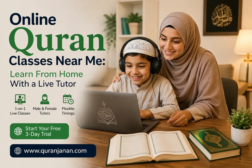 online Quran classes near me with a live tutor at home